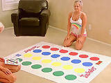 Beautiful young blondies playing Twister